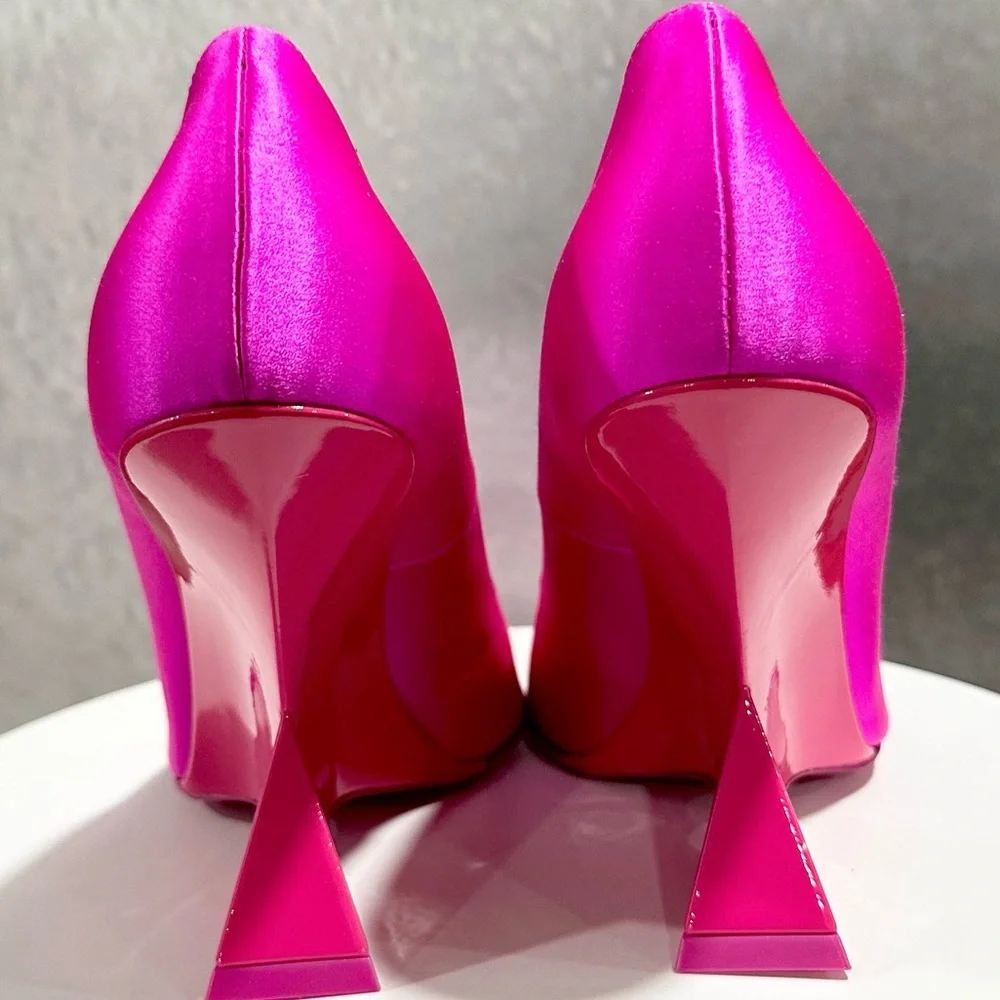 🌹 THE ATTICO🌹Cheope High-heel Fuchsia Pumps Size: 37 - Picture 10 of 16